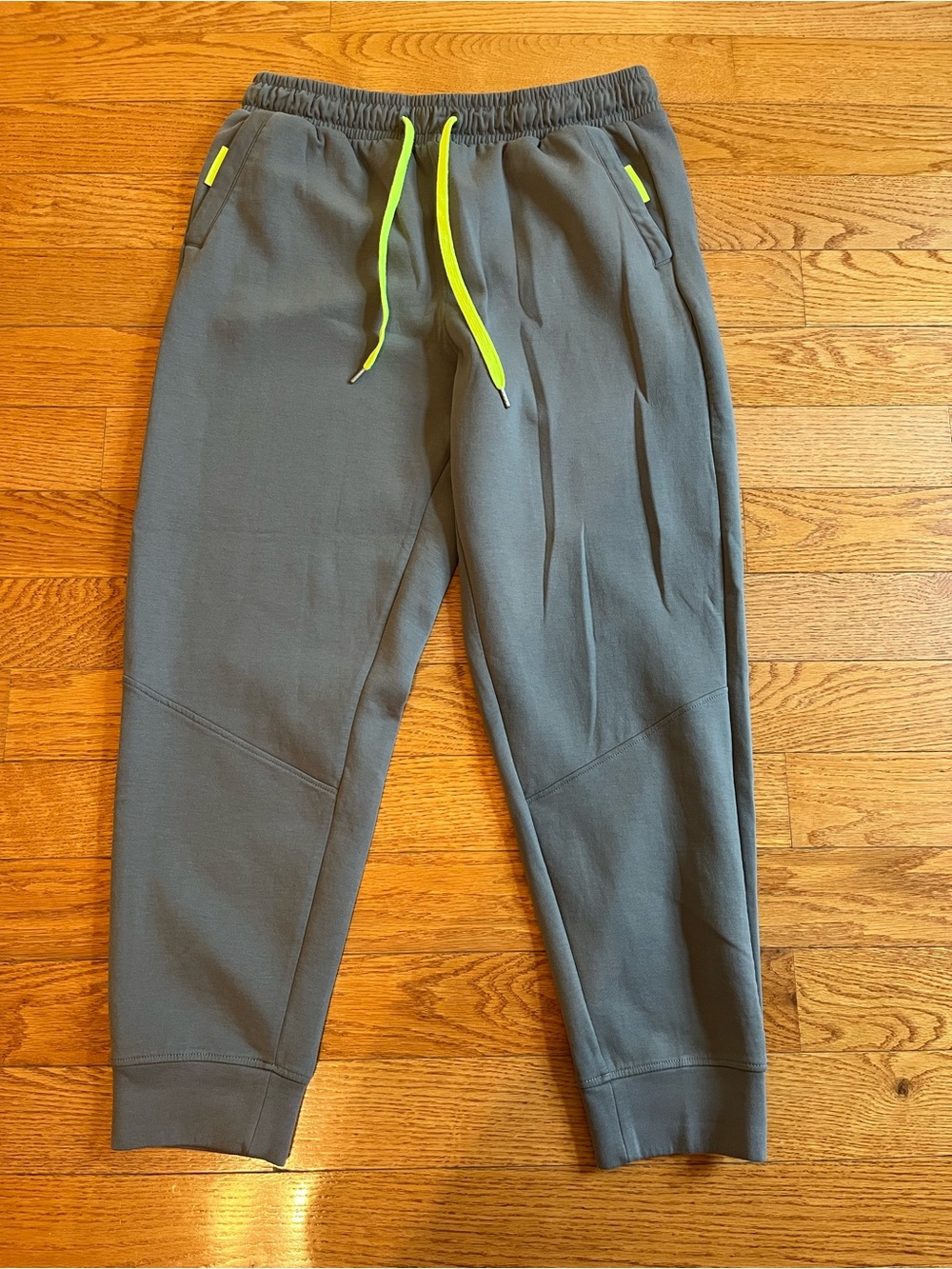Athletic Works Gray Joggers with Yellow Logo